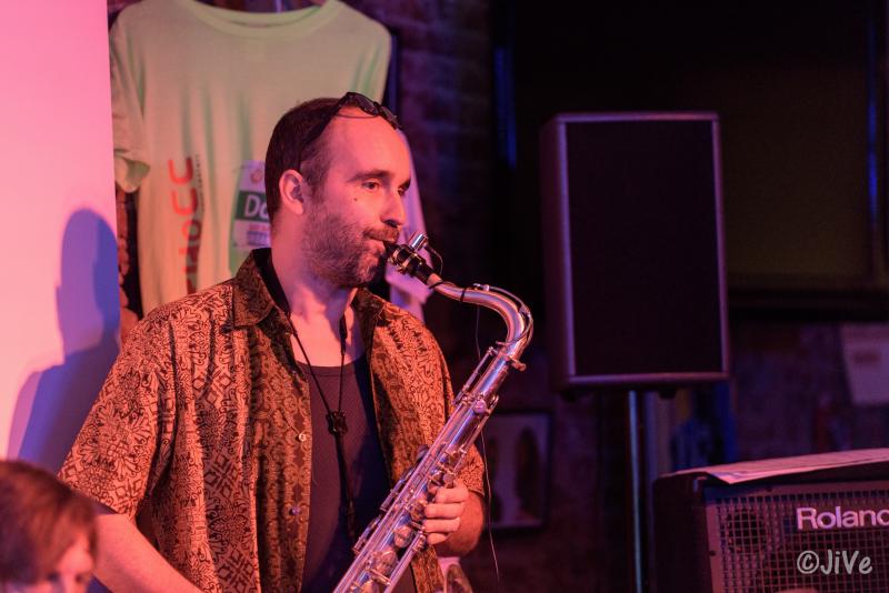 saxofonist Bart Borremans op Jazzathome 2018