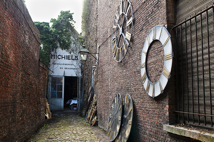 ingang naar het atelier van Michiels-Nyssen
