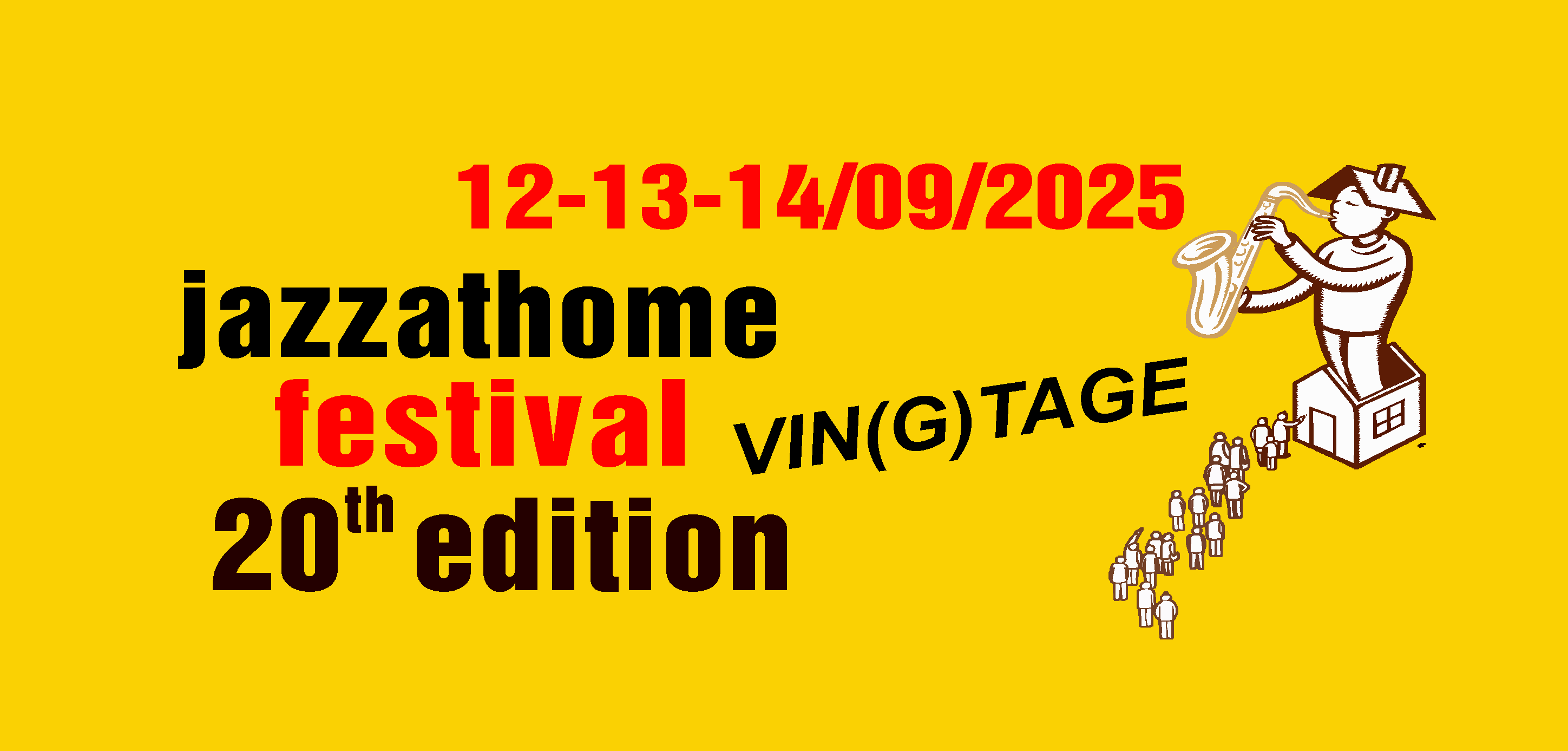 Jazzathome 2025 pancarte Vingtage