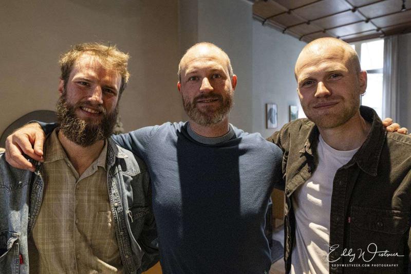 groepsfoto Thomas Decock trio tijdens Jazzathome 2025