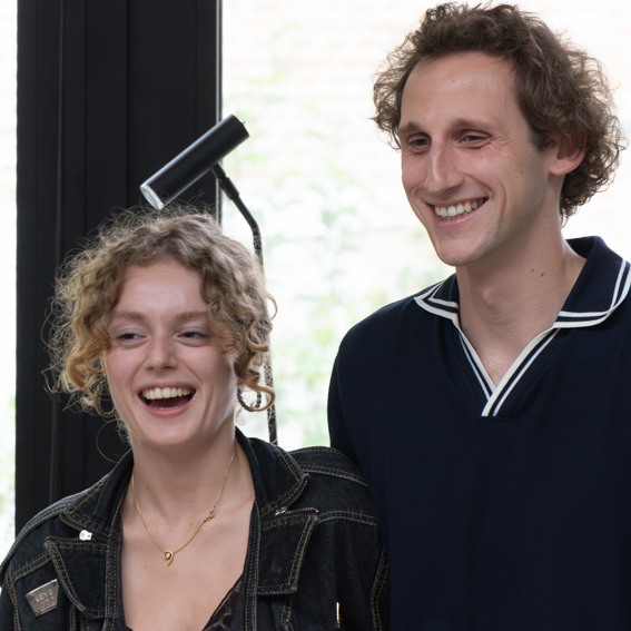 Equi duo poseert tijdens Jazzathome 2025