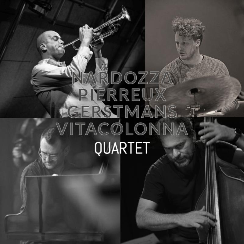 samengestelde groepsfoto van het Nardozza/Pierreux/Gerstmans/Vitacolonna Quartet